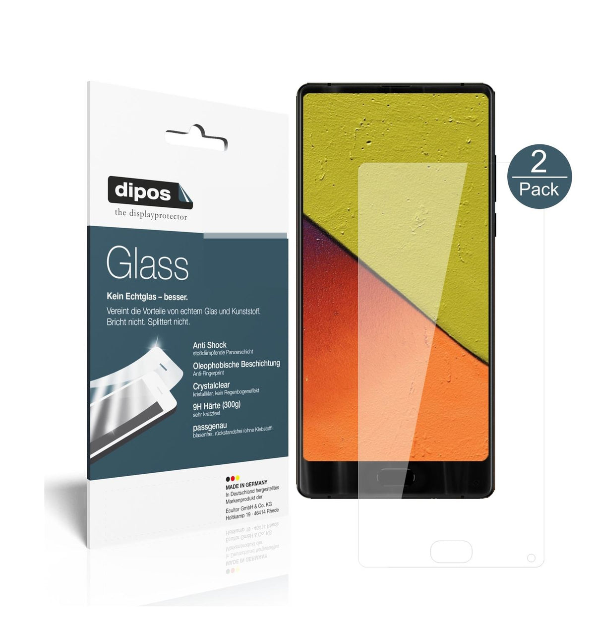 dipos Displayschutz für SmallRig Wireless Monitor 4850B, mattierte Oberfläche, geringe Dicke und perfekte Passform