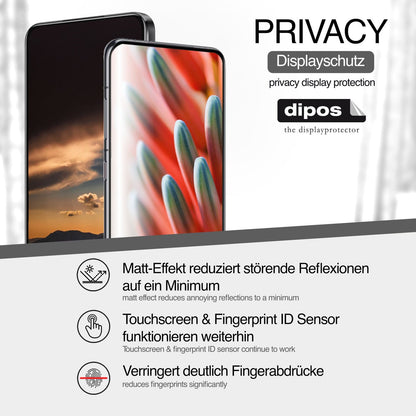 Full Cover Privacy Blickschutzfolie für Vivo V29