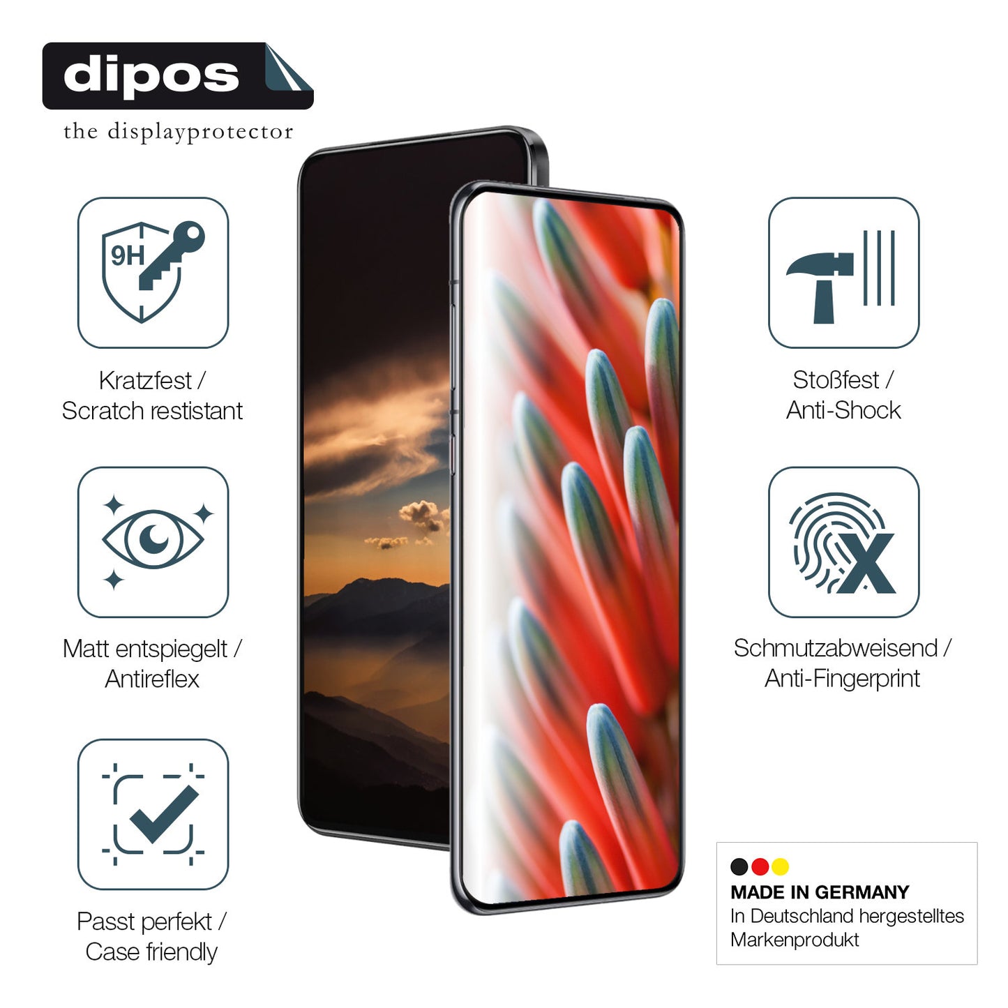 2x 9H Schutzfolie matt für Xiaomi Poco F7 Panzerfolie