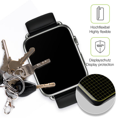 dipos Displayschutz für Smartwatch DM20 1.88 Zoll, transparente Oberfläche, perfekte Passform auch für die Rundungen
