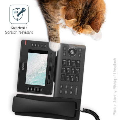dipos Displayschutz für Snom D865, mattierte Oberfläche, robuste Festigkeit und perfekte Passform
