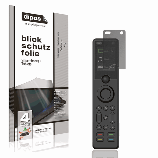 Blickschutzfolie von dipos passend für Sofabaton X1S, präziser Zuschnitt und blasenfrei montiert