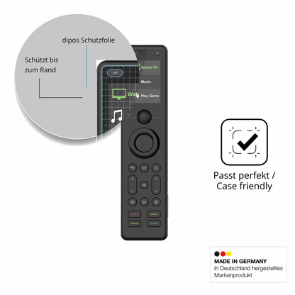 Schutzglasfolie mit optimaler Passform, zur Verwendung mit Hüllen geeignet