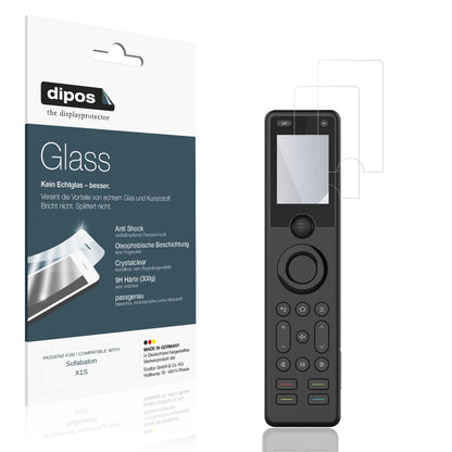 Klare Displayschutzfolie von dipos passend für Sofabaton X1S, 9H kratzfest und blasenfrei montiert