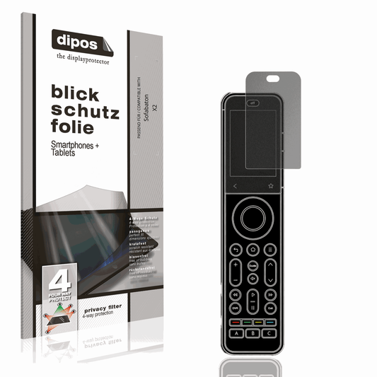 Blickschutzfolie von dipos passend für Sofabaton X2, präziser Zuschnitt und blasenfrei montiert