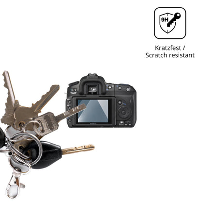 dipos Displayschutz für Sony A350, transparente Oberfläche, perfekte Passform auch für die Rundungen