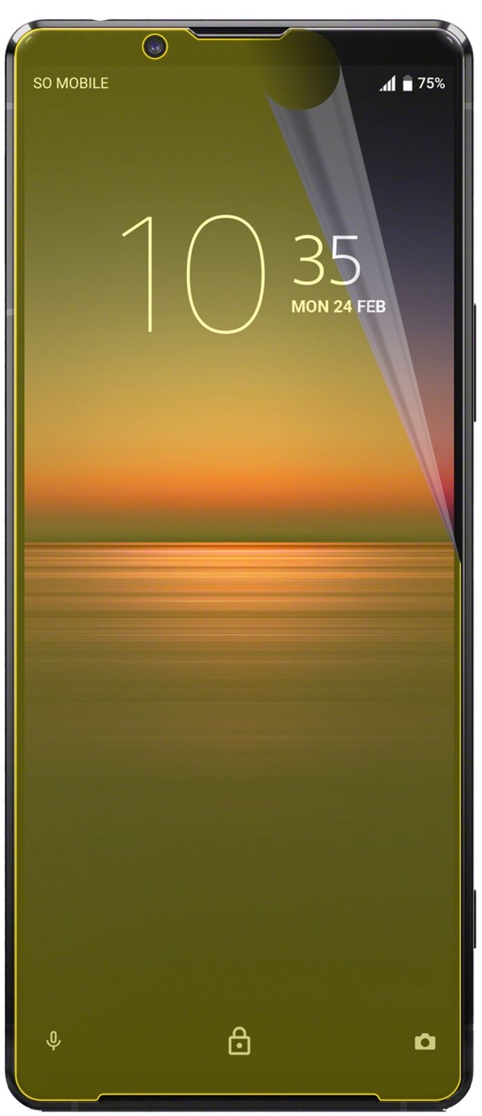 dipos Displayschutz für Sony Xperia 1 II, transparente Oberfläche, geringe Dicke und perfekte Passform