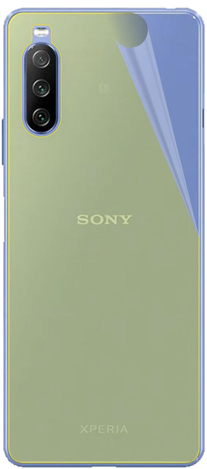 dipos Displayschutz für Sony Xperia 10 III Rückseite, transparente Oberfläche, geringe Dicke und perfekte Passform
