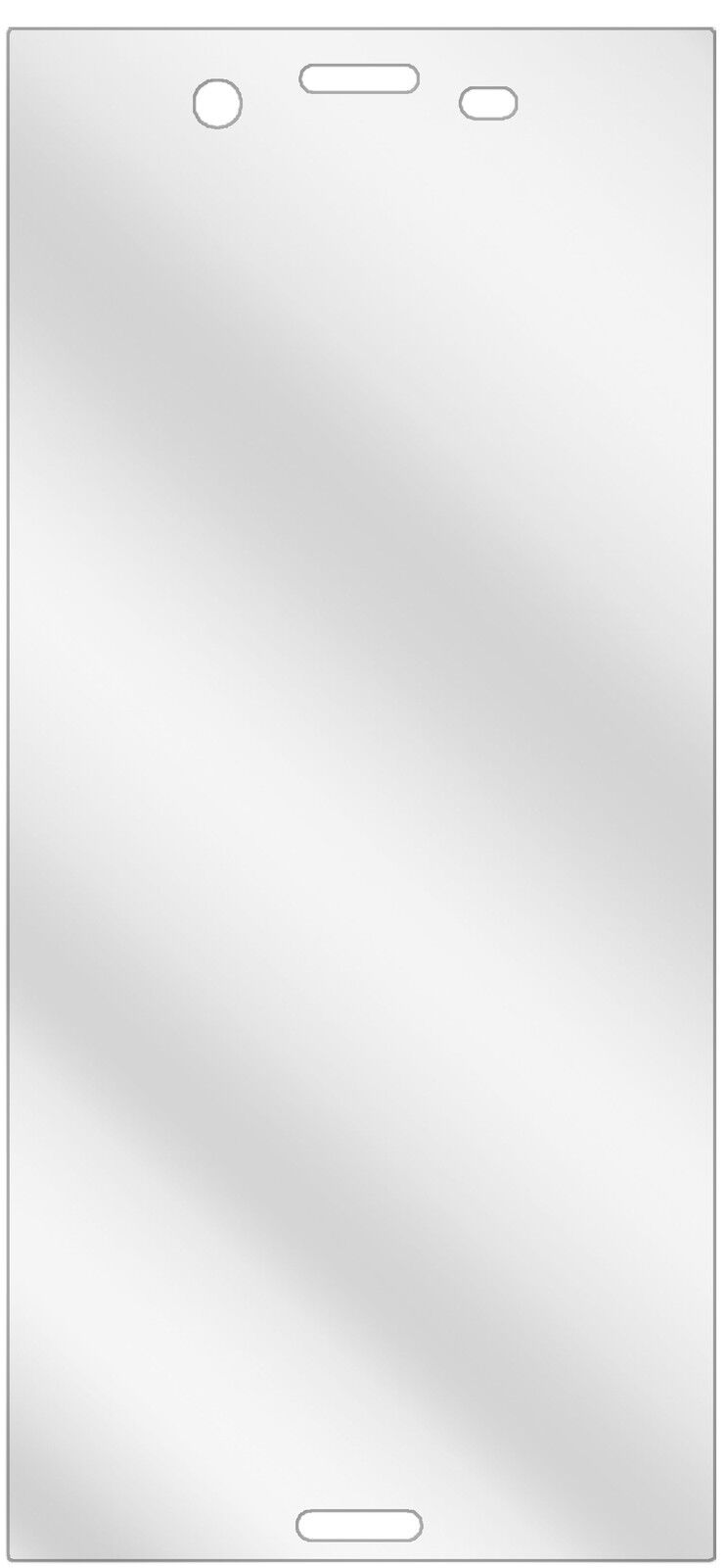 dipos Displayschutz für Sony Xperia XZs, transparente Oberfläche, geringe Dicke und perfekte Passform