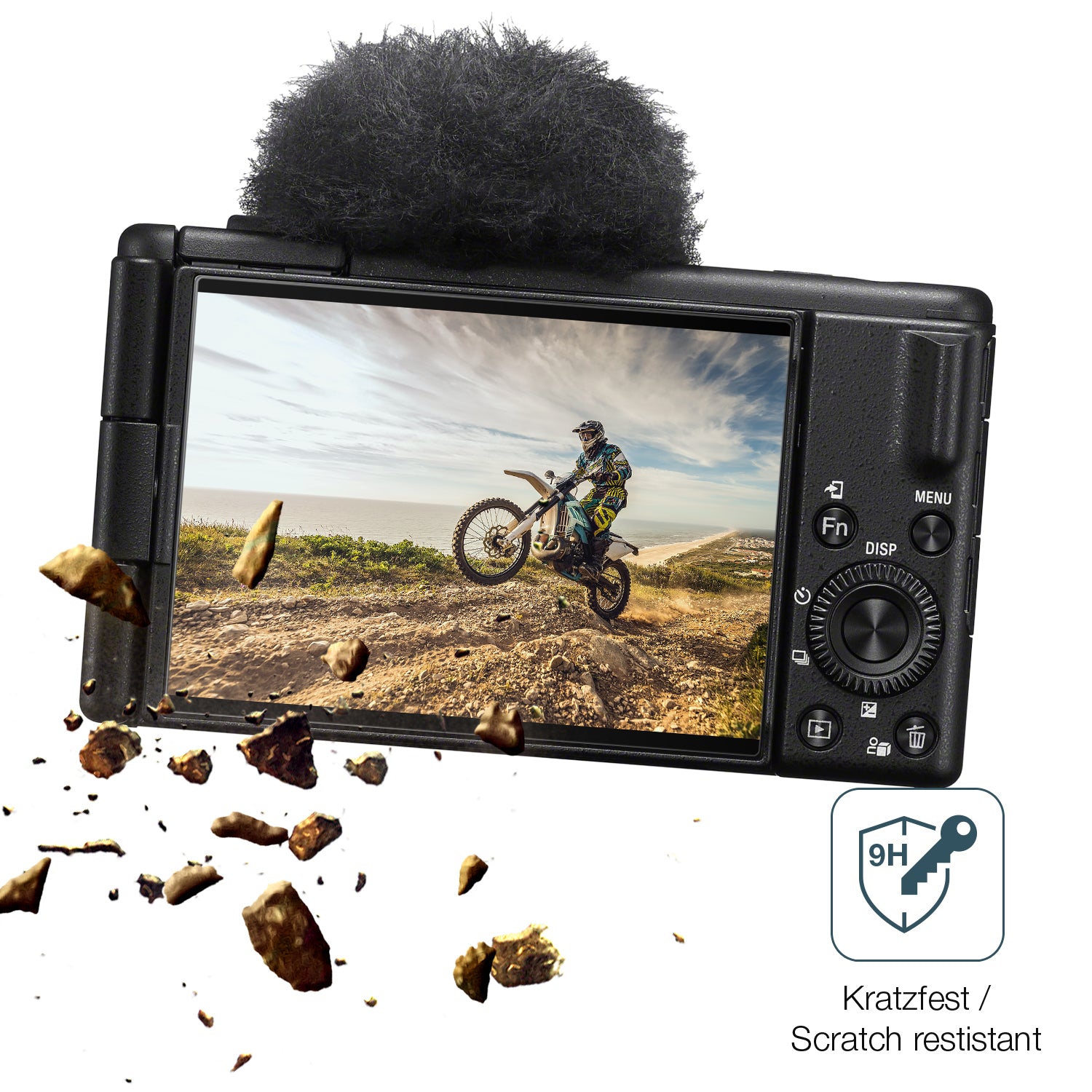 dipos Displayschutz für Sony ZV-1 II, mattierte Oberfläche, robuste Festigkeit und perfekte Passform