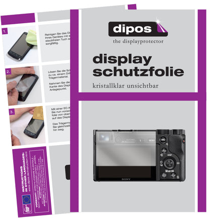 1x Schutzfolie klar für Sony Alpha 6100 Display-Schutzfolie