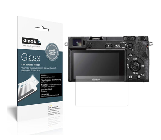 Matte Displayschutzfolie von dipos passend für Sony Alpha 6600, 9H kratzfest und blasenfrei montiert
