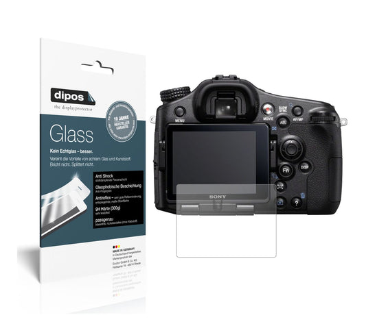 Matte Displayschutzfolie von dipos passend für Sony Alpha 77 V, 9H kratzfest und blasenfrei montiert