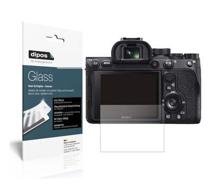 Matte Displayschutzfolie von dipos passend für Sony Alpha 7 IV, 9H kratzfest und blasenfrei montiert