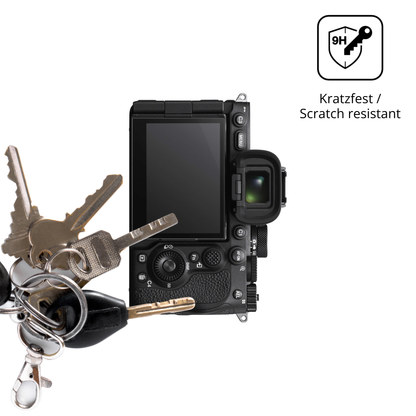 dipos Displayschutz für Sony Alpha 7 V, transparente Oberfläche, perfekte Passform auch für die Rundungen
