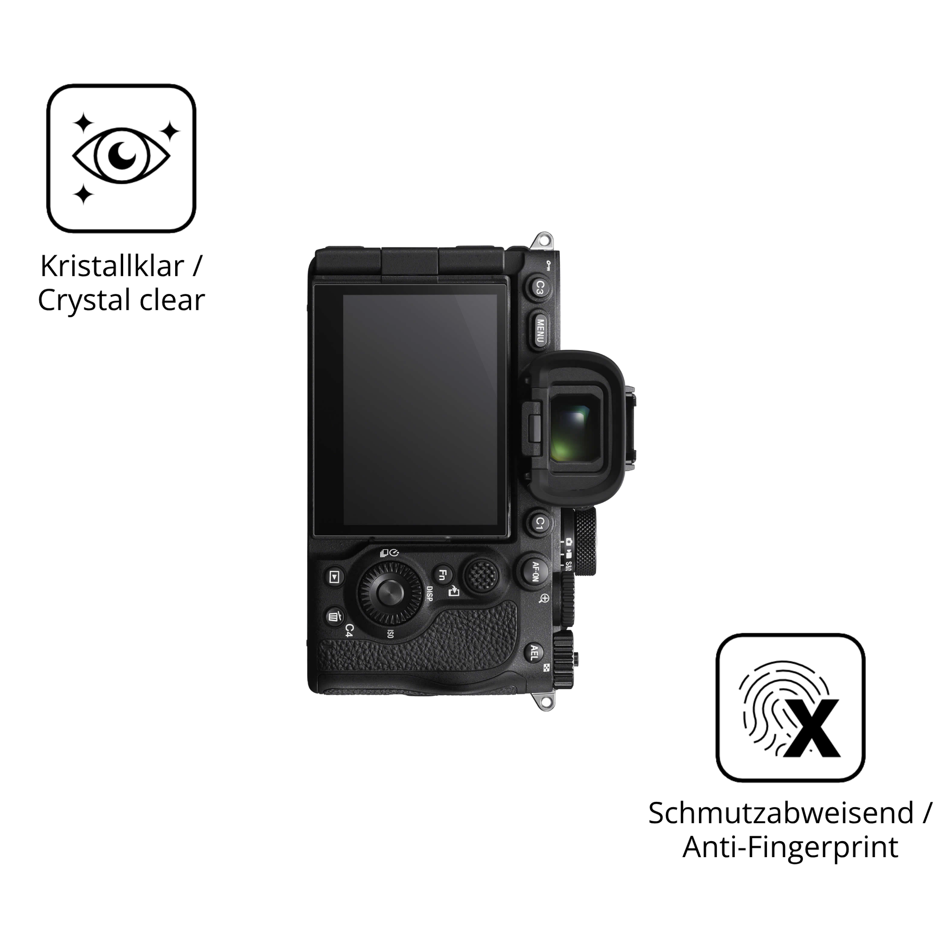 Flexible TPU-Folie passend zugeschnitten für Sony Alpha 7 V, vollständige Abdeckung
