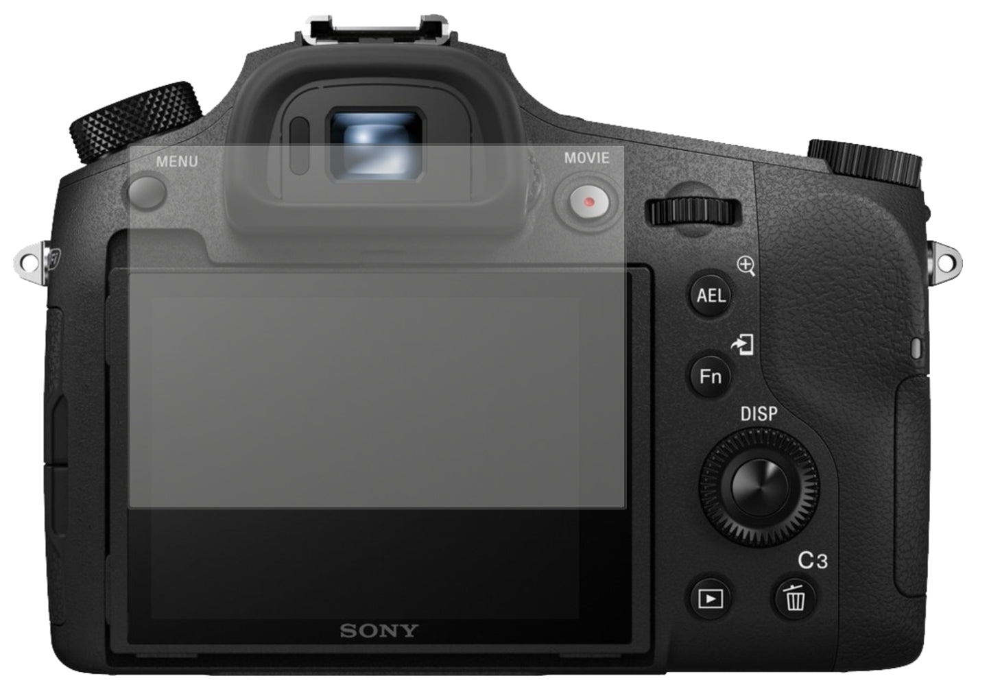 2x Schutzfolie matt für Sony Cyber-Shot DSC-RX10 Display-Schutzfolie