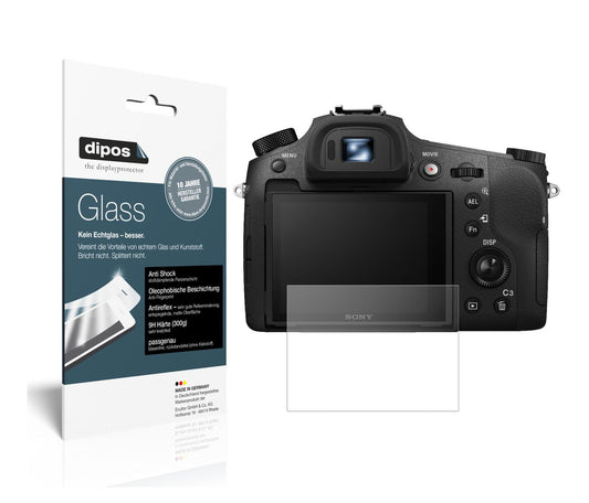 Matte Displayschutzfolie von dipos passend für Sony Cyber-Shot DSC-RX10 II, 9H kratzfest und blasenfrei montiert