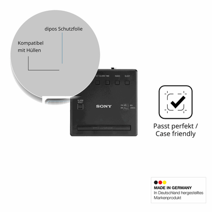 2x Schutzfolie klar für Sony ICF-C1 Display-Schutzfolie