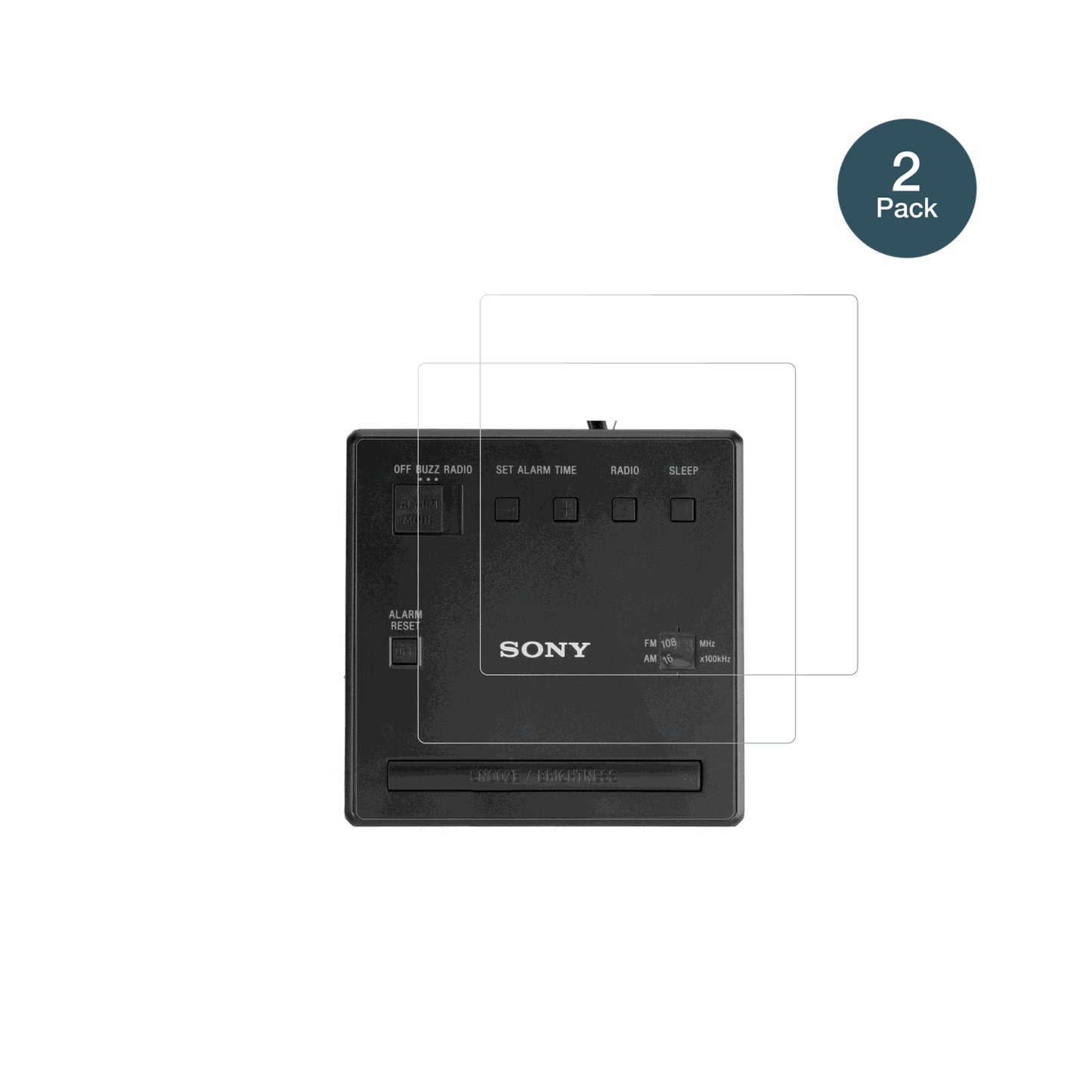 2x 9H Schutzfolie für Sony ICF-C1 Panzerfolie