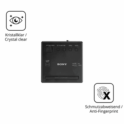2x 9H Schutzfolie für Sony ICF-C1 Panzerfolie