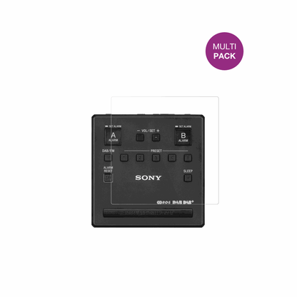 2x Schutzfolie klar für Sony XDR-C1DBP Display-Schutzfolie
