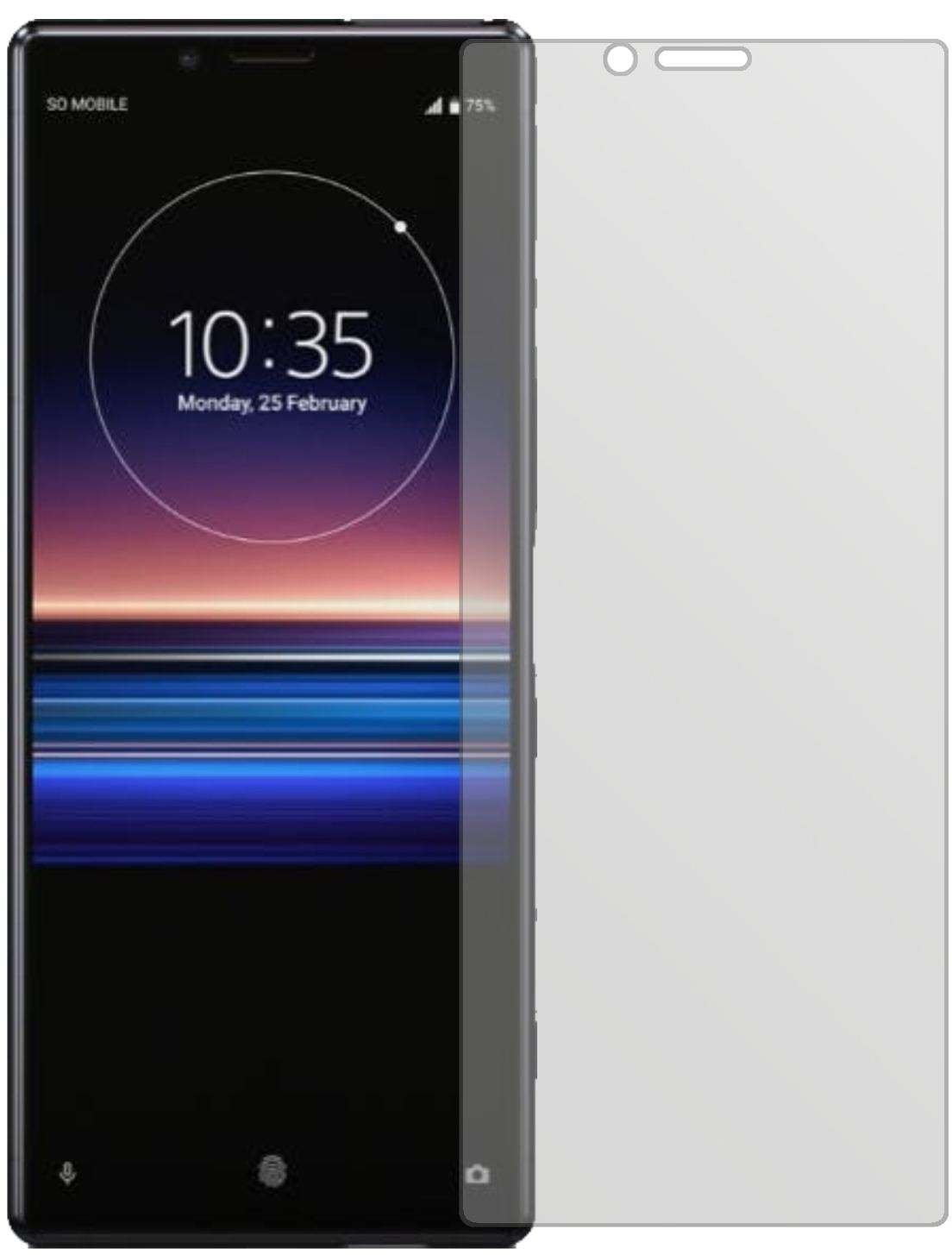 4x Schutzfolie matt für Sony Xperia 1 Display-Schutzfolie