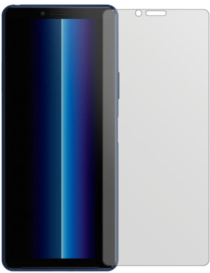 SonyXperia 10 II mit aufgebrachter dipos Displayschutzfolie, die lästige Fingerabdrücke minimiert