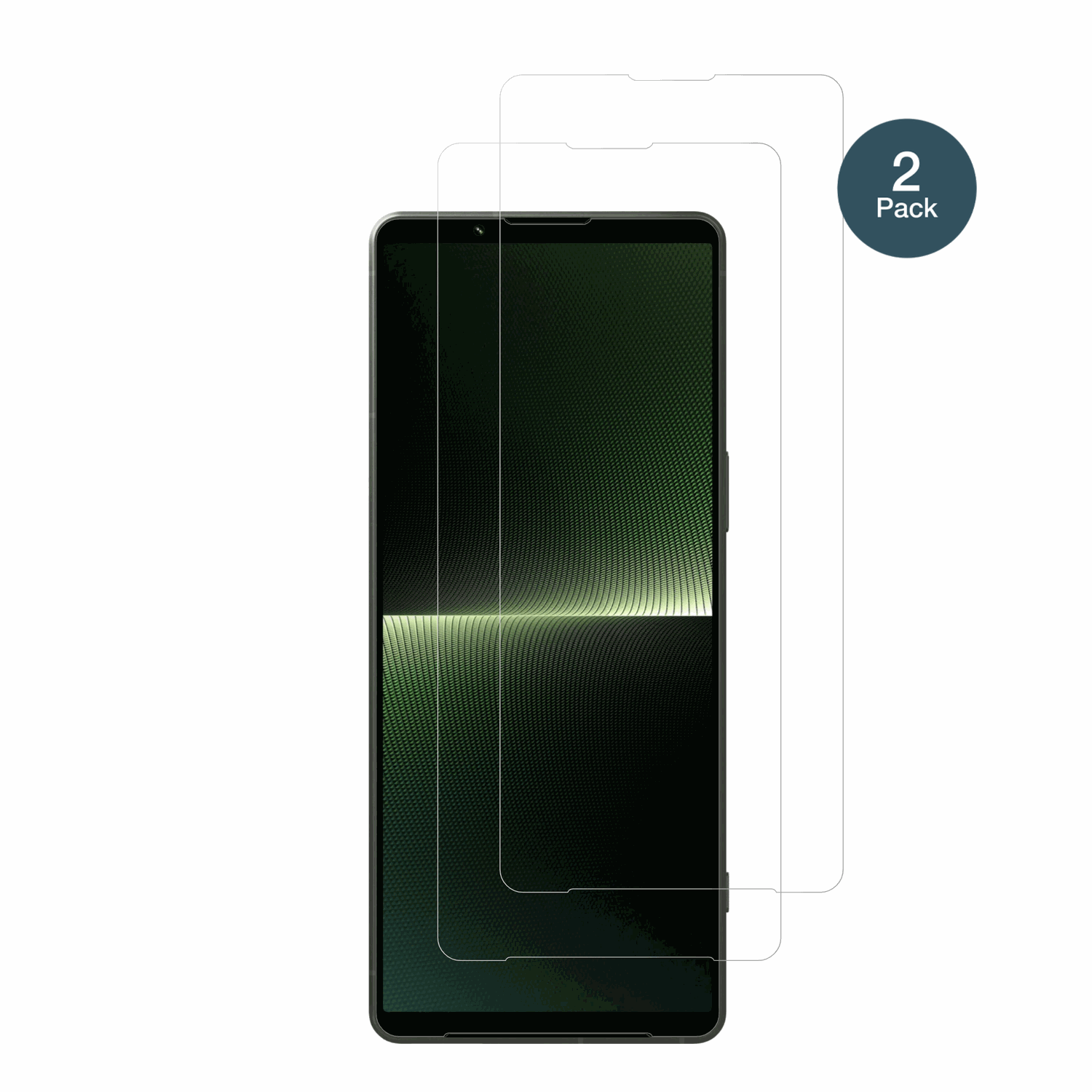 SonyXperia 1 V mit aufgebrachter dipos Flex Schutzfolie, glasklare Darstellung ohne Einschränkungen