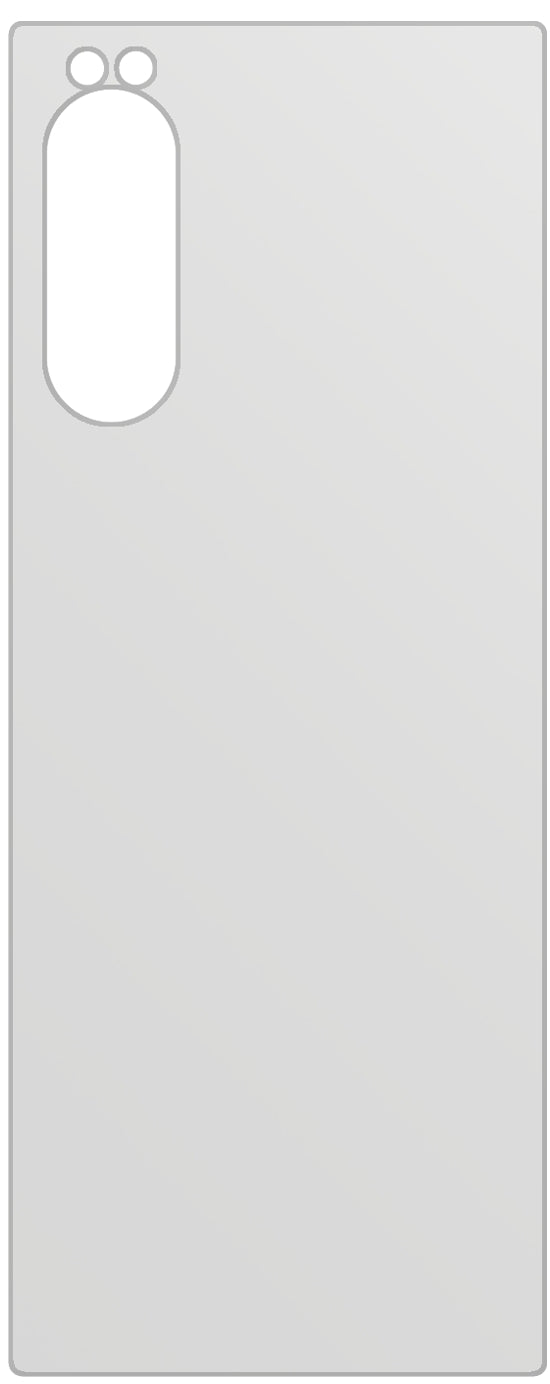 dipos Displayschutz für Sony Xperia 5 Rückseite, mattierte Oberfläche, geringe Dicke und perfekte Passform