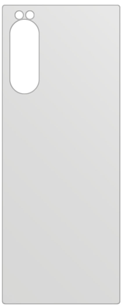 dipos Displayschutz für Sony Xperia 5 Rückseite, mattierte Oberfläche, geringe Dicke und perfekte Passform