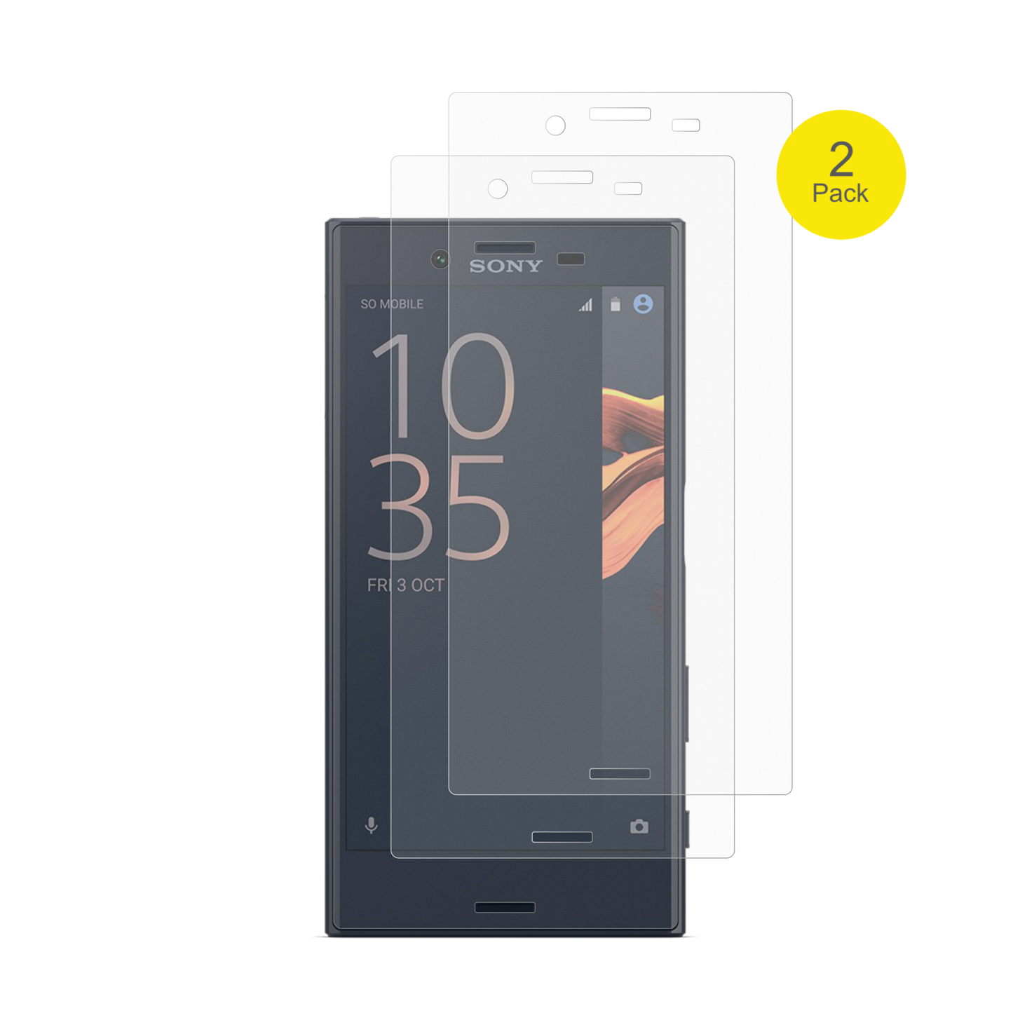 2x Full Cover Schutzfolie matt für Sony Xperia X Compact