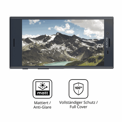 2x Full Cover Schutzfolie matt für Sony Xperia X Compact