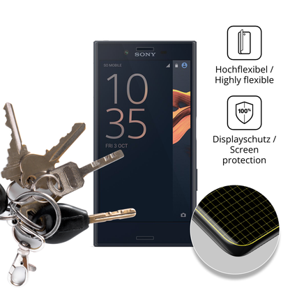 2x 3D Full Cover Schutzfolie für Sony Xperia X Compact
