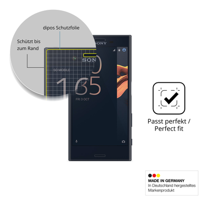 2x 3D Full Cover Schutzfolie für Sony Xperia X Compact