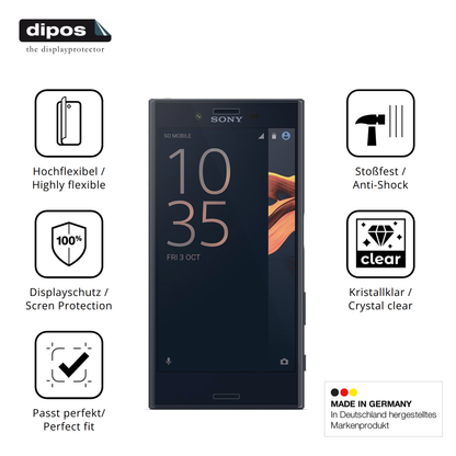 2x 3D Full Cover Schutzfolie für Sony Xperia X Compact
