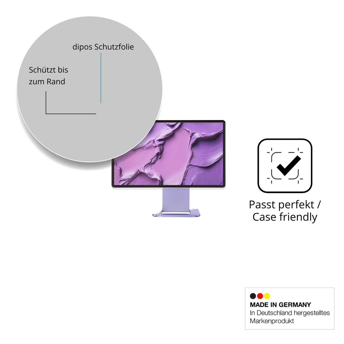 2x 9H Schutzfolie matt für Sotsu FlipAction Touch 14 Zoll Panzerfolie
