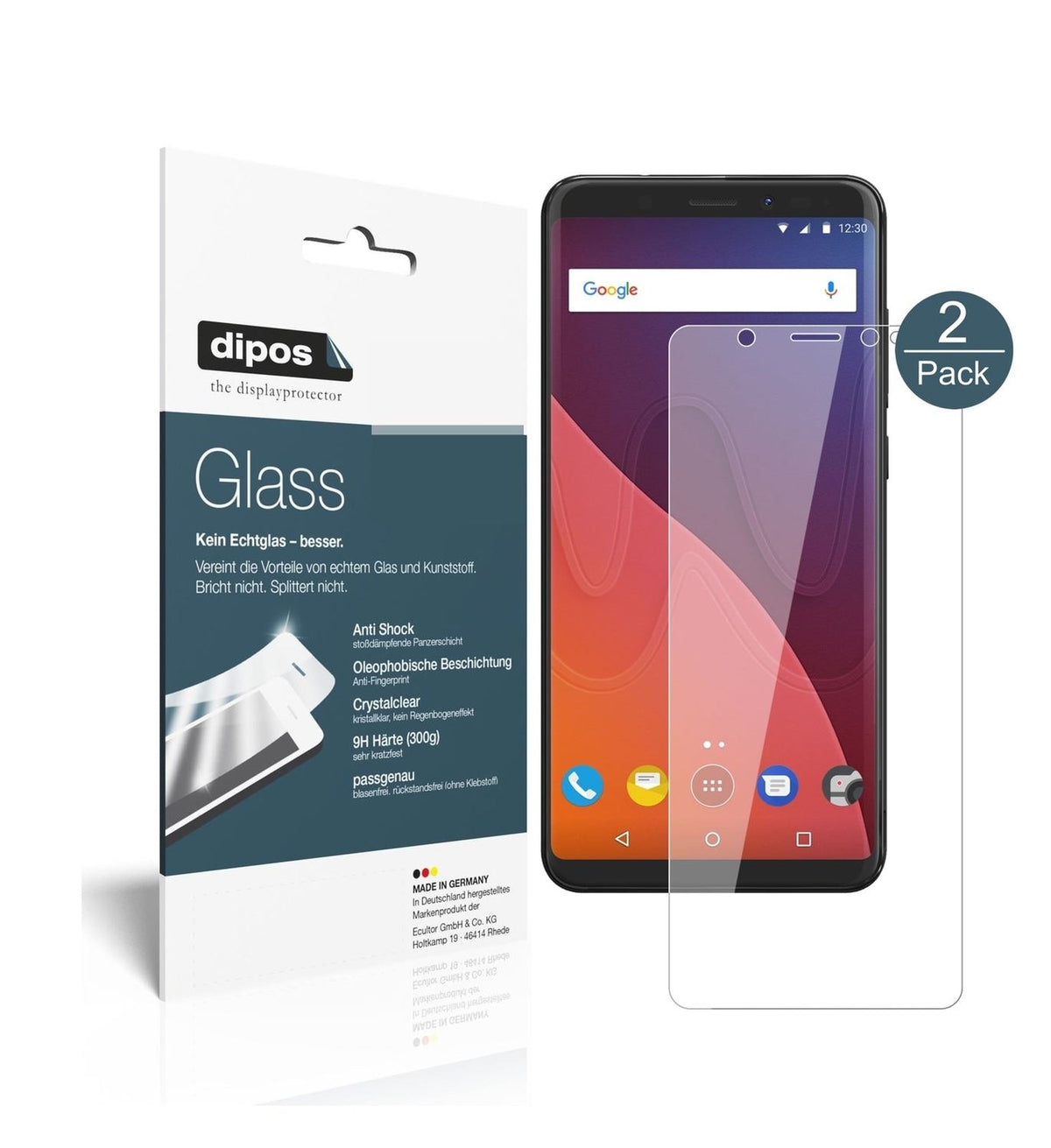 1x 9H Schutzfolie für Wiko View XL Panzerfolie
