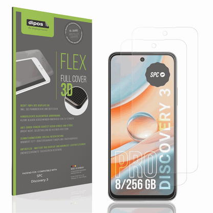 Matte Displayschutzfolie von dipos passend für SPC Discovery 3, 100% Displayabdeckung und blasenfreie Montage