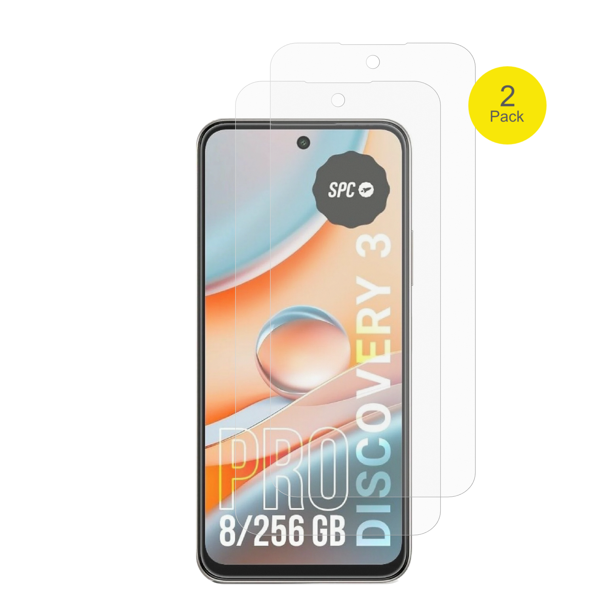 SPCDiscovery 3 mit aufgebrachter dipos Flex Schutzfolie, glasklare Darstellung ohne Einschränkungen