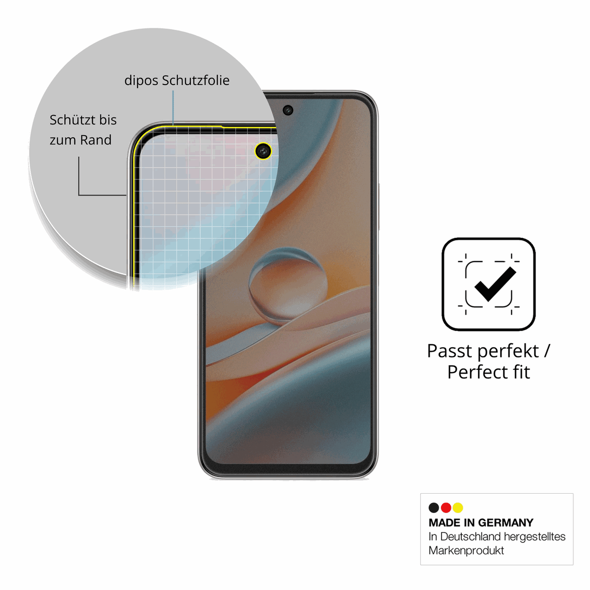 Schutz gegen Kratzer auf dem SPC Discovery 3 Pro Glas durch Schlüssel, Stöße gegen die Tischkante oder Stürze