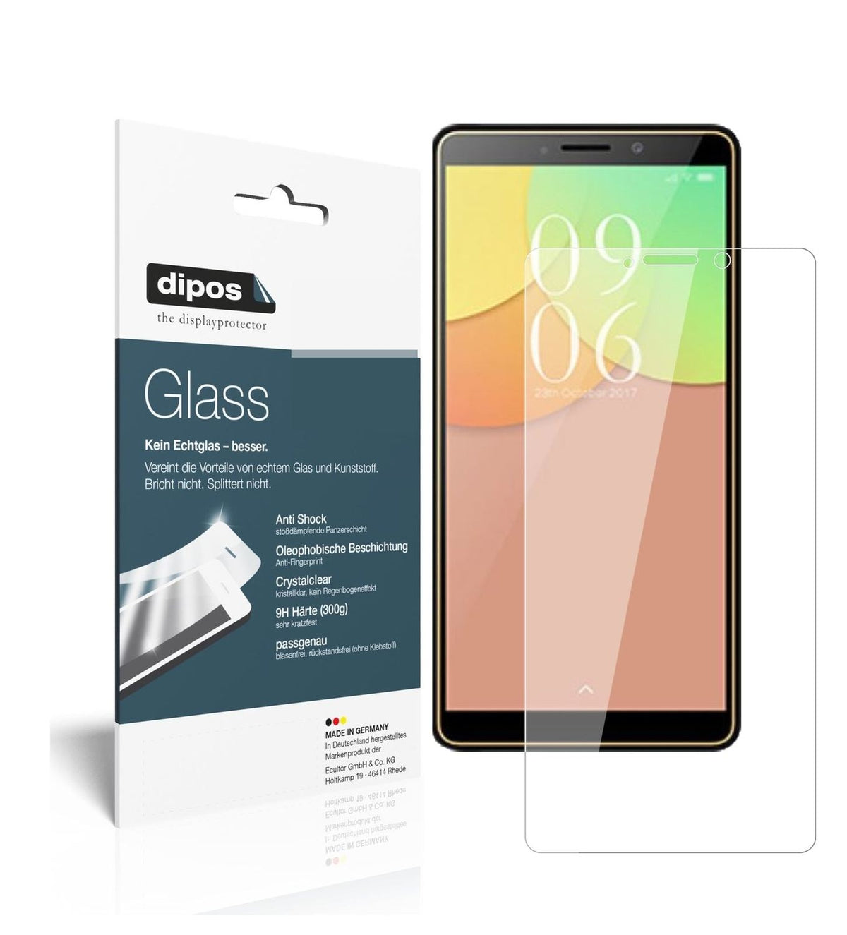 1x 9H Schutzfolie für Elephone A2 Panzerfolie