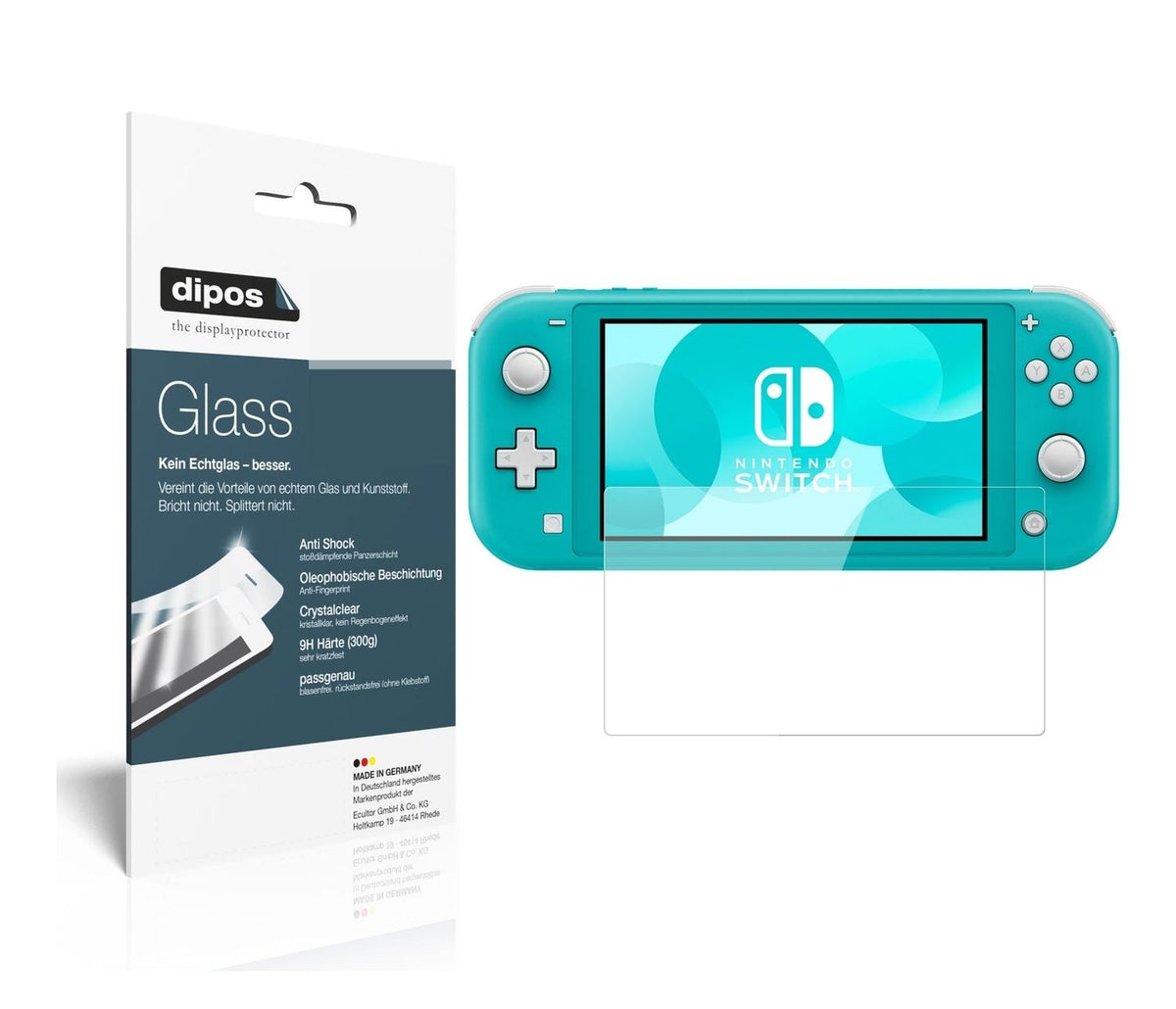 1x 9H Schutzfolie für Nintendo Switch Lite Panzerfolie