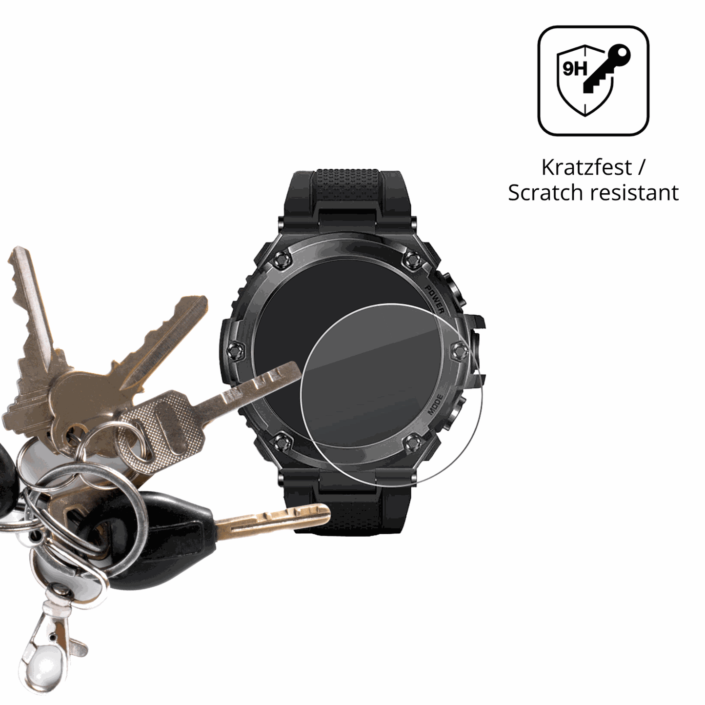 dipos Displayschutz f�r Stahlgear Titan Pro, transparente Oberfl�che, perfekte Passform auch f�r die Rundungen