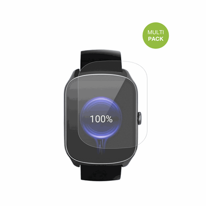 steceis68 1.95 smartwatch mit aufgebrachter dipos Displayschutzfolie, die lästige Fingerabdrücke minimiert
