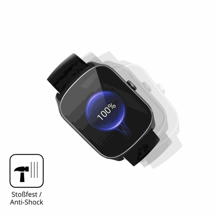 Schutz gegen Kratzer auf dem steceis68 1.95 smartwatch Glas durch Schlüssel, Stöße gegen die Tischkante oder Stürze