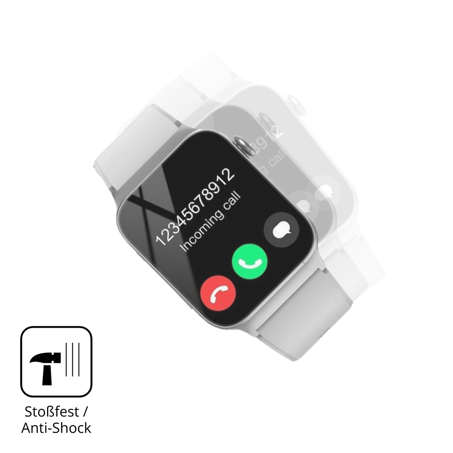 Schutz gegen Kratzer auf dem Stecei T50s Glas durch Schlüssel, Stöße gegen die Tischkante oder Stürze