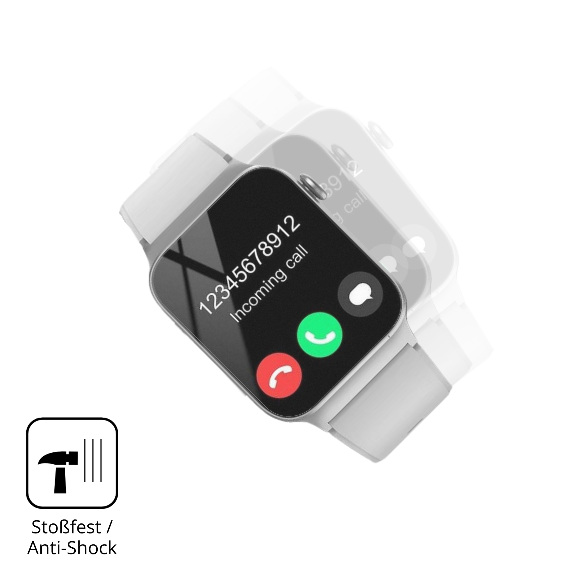 Schutz gegen Kratzer auf dem Stecei T50s Glas durch Schlüssel, Stöße gegen die Tischkante oder Stürze