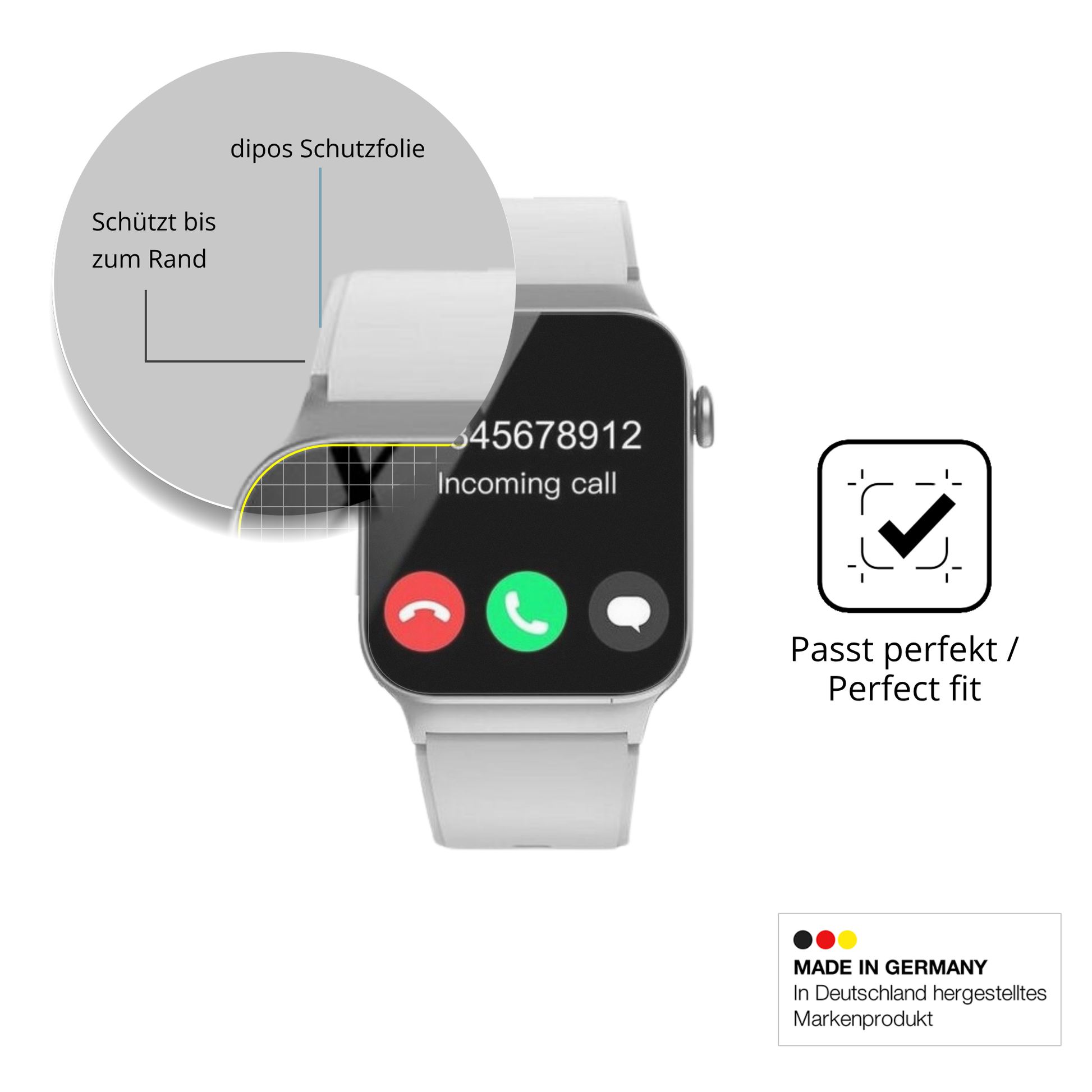 Besonders flexibler Displayschutz mit Anti-Shock-Schicht im Materialmix