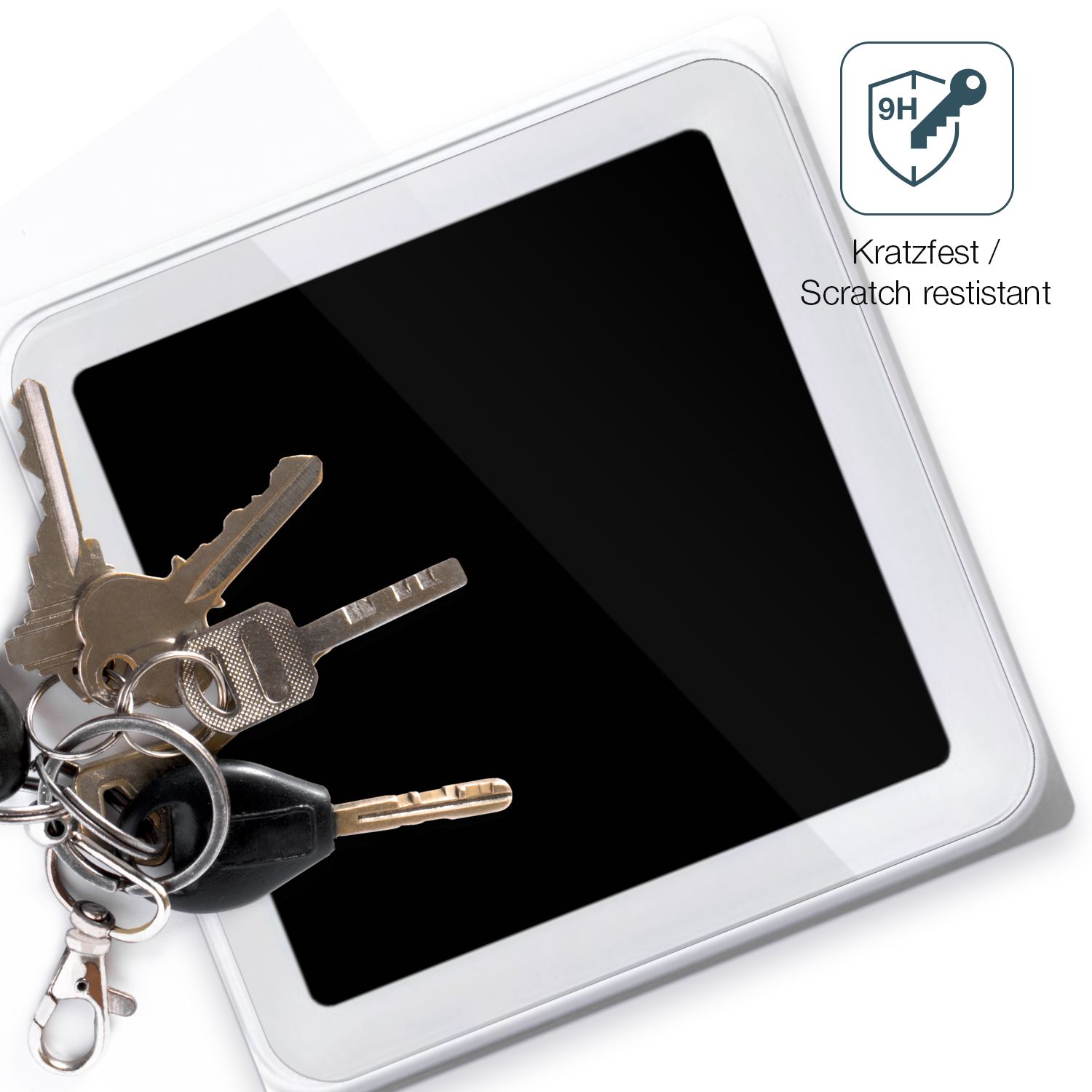 dipos Displayschutz für SumUp Solo, transparente Oberfläche, perfekte Passform auch für die Rundungen